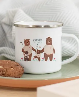 Affiche Famille ours personnalisée