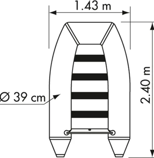 Annexe de bâteau gonflable charter