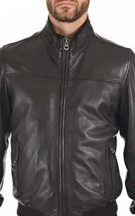 Blouson agneau homme noir La Canadienne - La Canadienne - Blousons Cuir Noir