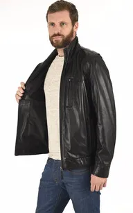 Blouson confort agneau noir La Canadienne - La Canadienne - Blousons Cuir Noir