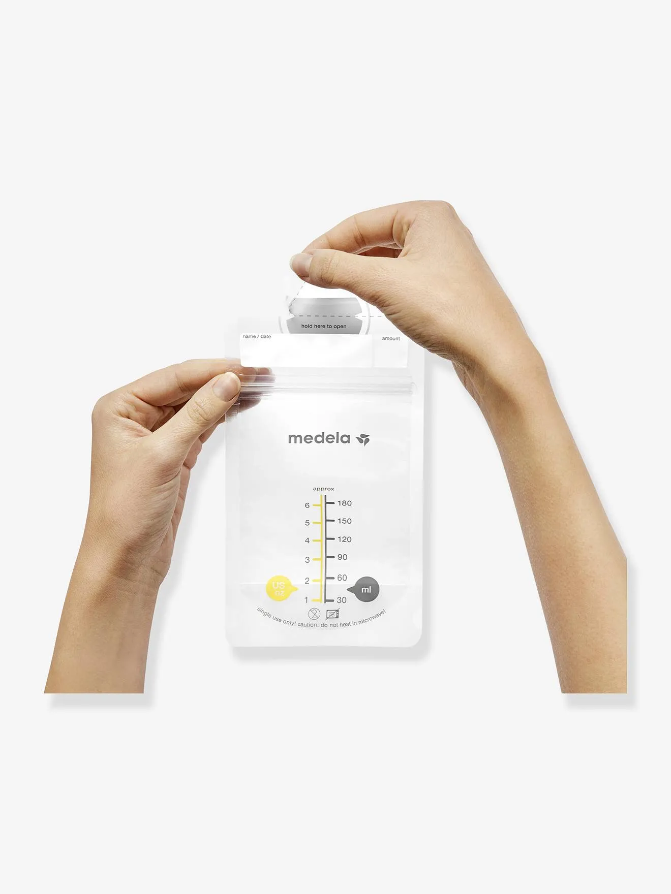 Boîte de 25 sachets de conservation pour lait maternel  Pump & Save MEDELA transparent - Medela