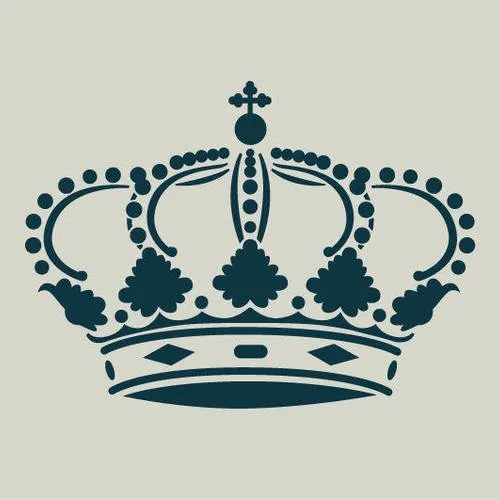Couronne royale. pochoir de couronne royale. dessin de couronne (ref 345-2)