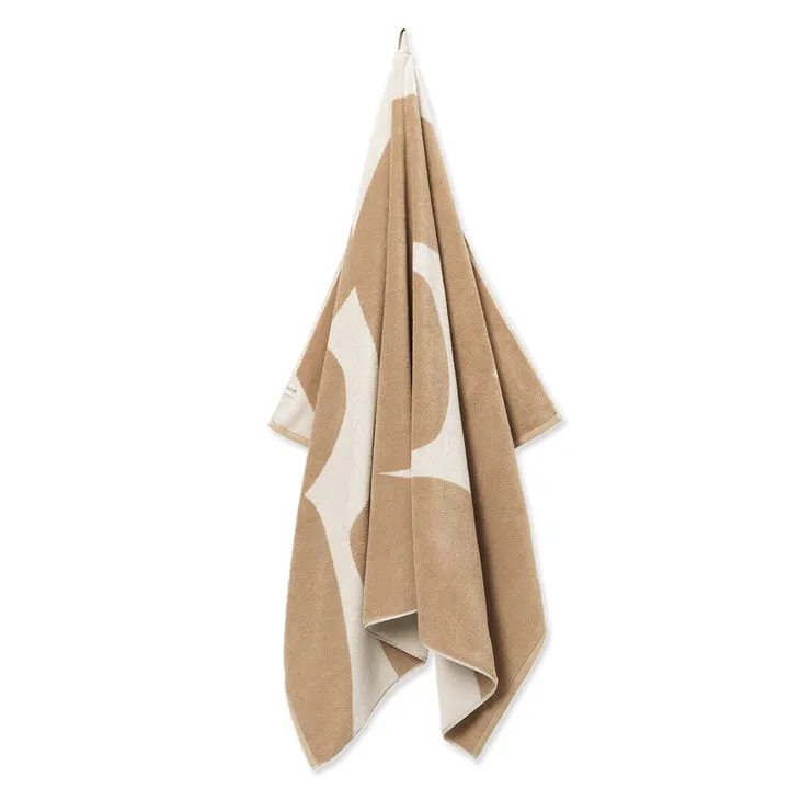 ferm Living - Ebb Linge de plage 150 x 100 cm, sable / blanc nature