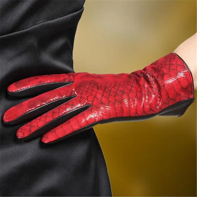 Gants En Cuir Véritable pour Femmes