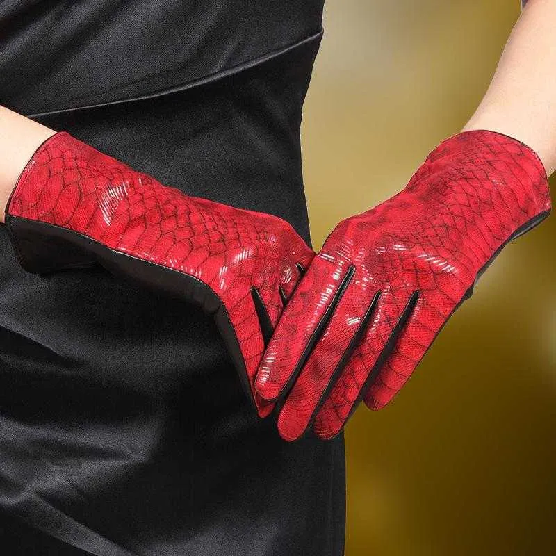 Gants En Cuir Véritable pour Femmes