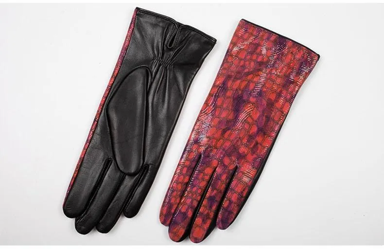 Gants En Cuir Véritable pour Femmes