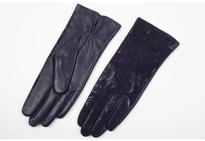 Gants En Cuir Véritable pour Femmes