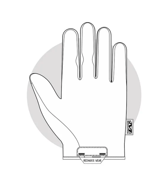 Gants Mechanix de palpation en cuir Recon noir