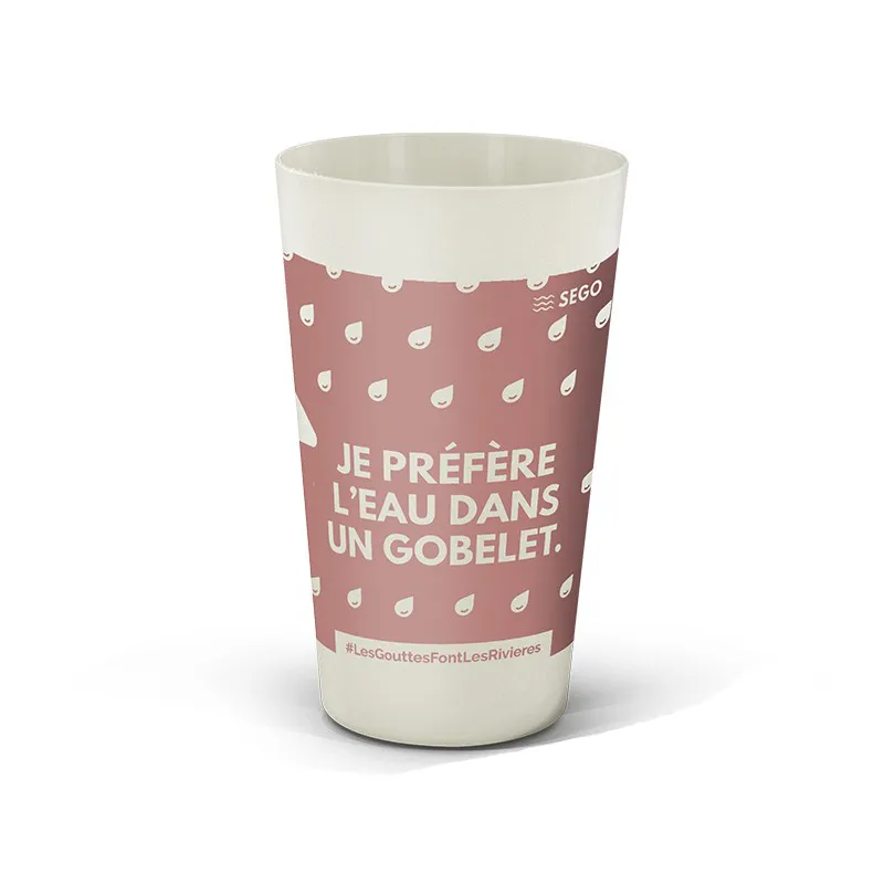 Gobelet réutilisable en bioplastique - 600ml - BIOCOMPOSITE BIG CUP - Vertlapub