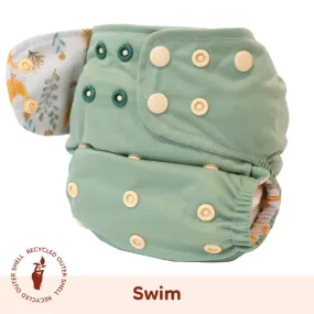 Lighthouse Kids Company | Cloth Diapers | Cloth Nappy Peekaboo Green Coop Swim Cloth Diaper - Trouva