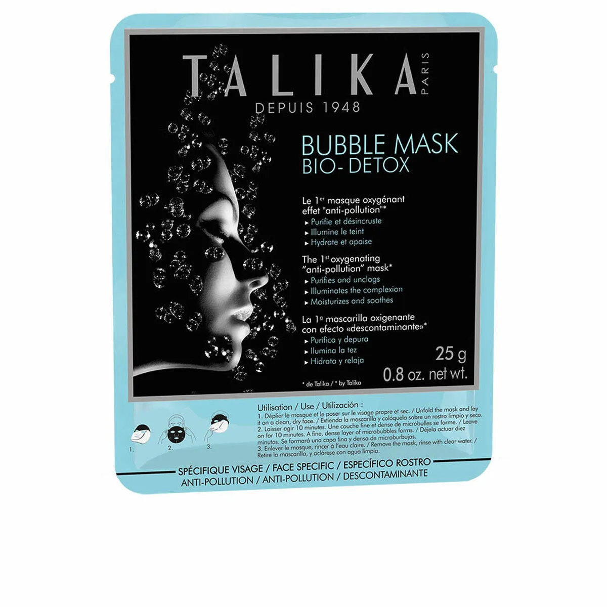 Masque détoxifiant Bubble Bio Talika Bubble Mask Bio Detox