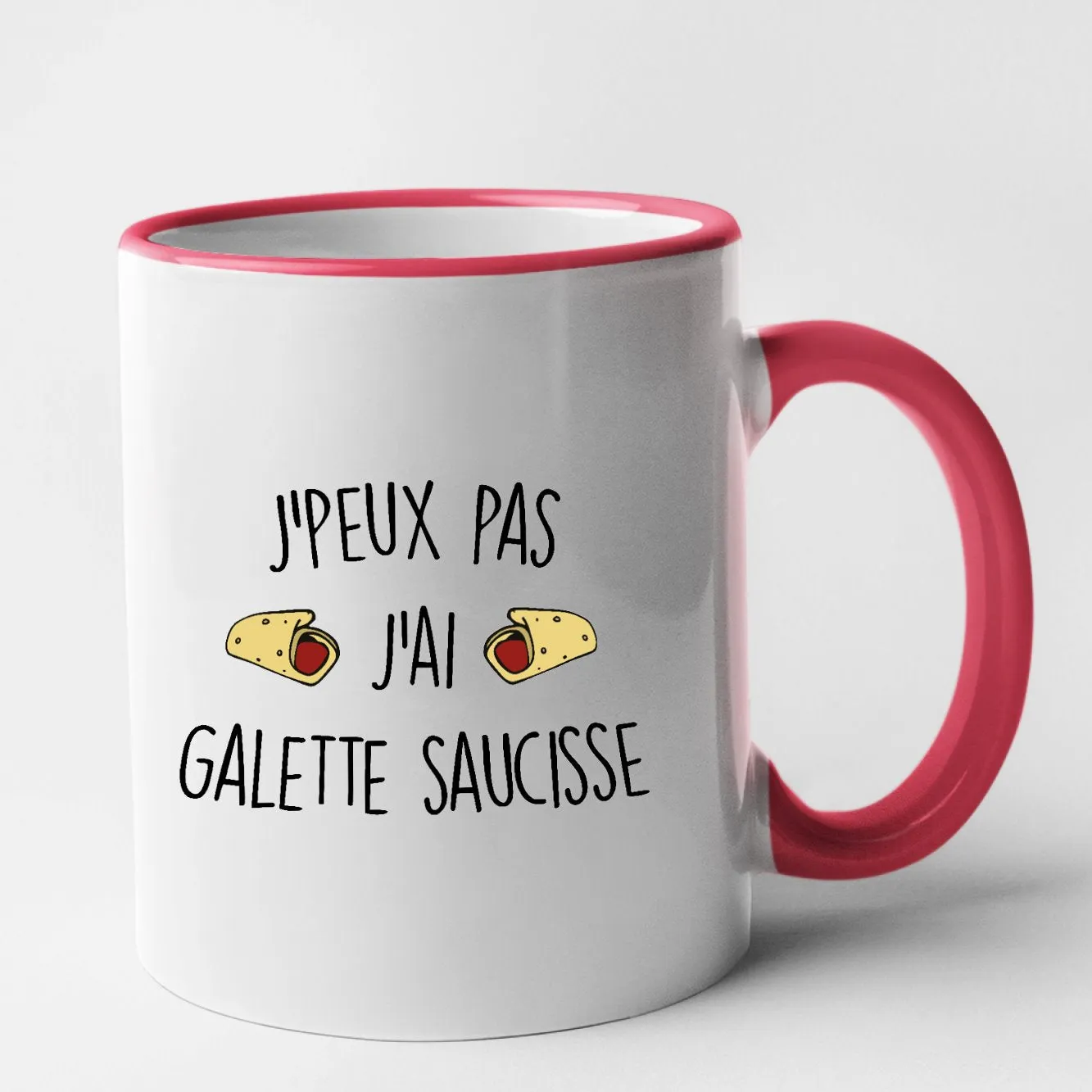 Mug J'peux pas j'ai galette saucisse