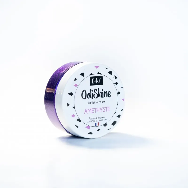 Odishine - pot de gel pailleté 70ml ODIF - améthyste