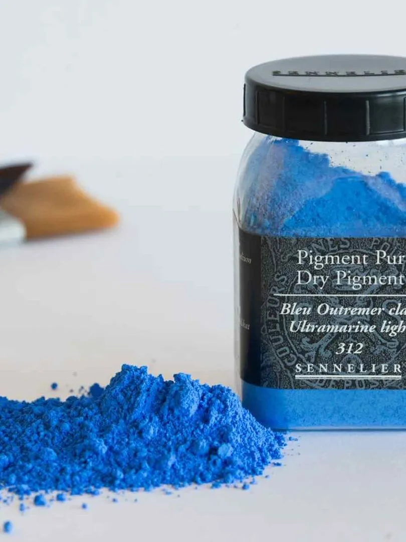 Pigment pour création de peinture - pot 60 g - Bleu outremer clair - N/A