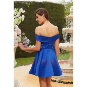 Robe de cocktail mariage bleu | Nancydress