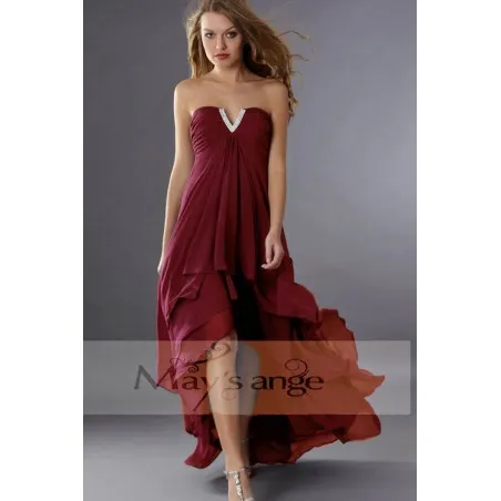 Robe de cocktail Petit orient bordeaux