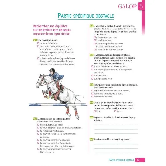 Réussir ses galop 5 à 7 - Cahier d'exercice Vigot - Equestra