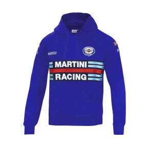 Sweat à capuche SPARCO MARTINI RACING bleu royal