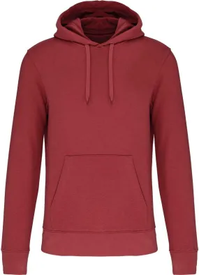 Sweat à capuche écoresponsable - Homme - K4027 - rouge brique terracotta 