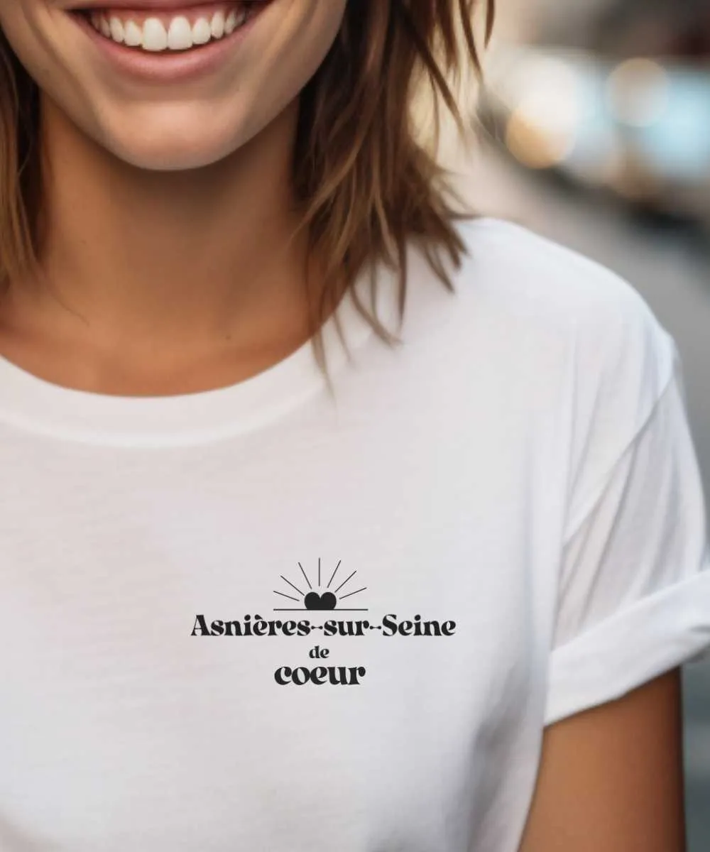 T-Shirt Asnières-sur-Seine de coeur