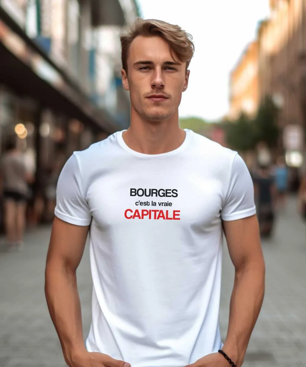 T-Shirt Bourges c'est la vraie capitale