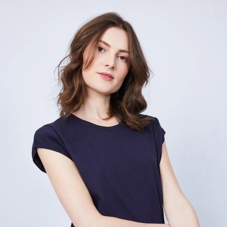 T-shirt en coton et cachemire - Hato
