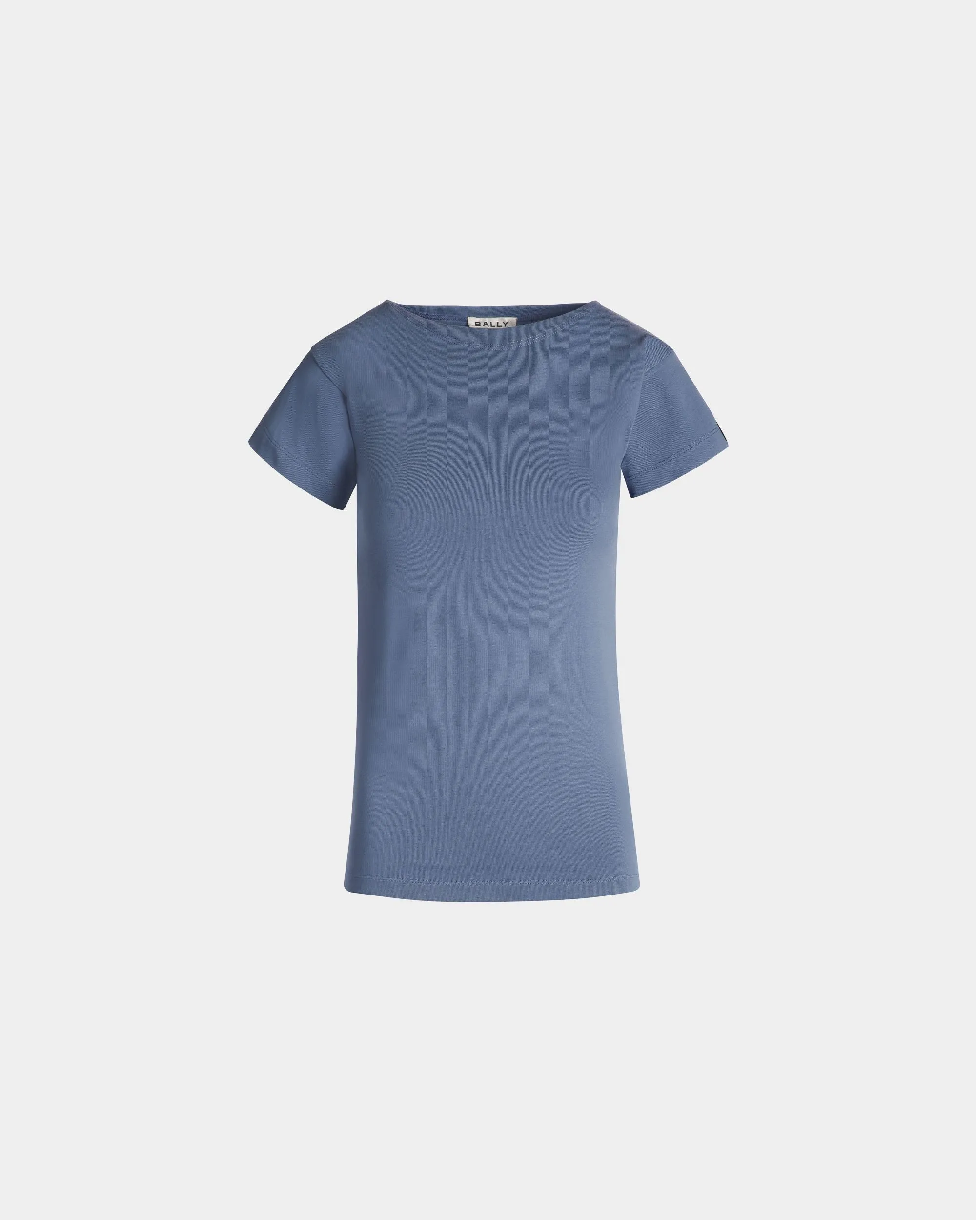 T-Shirt En Coton Light Blue