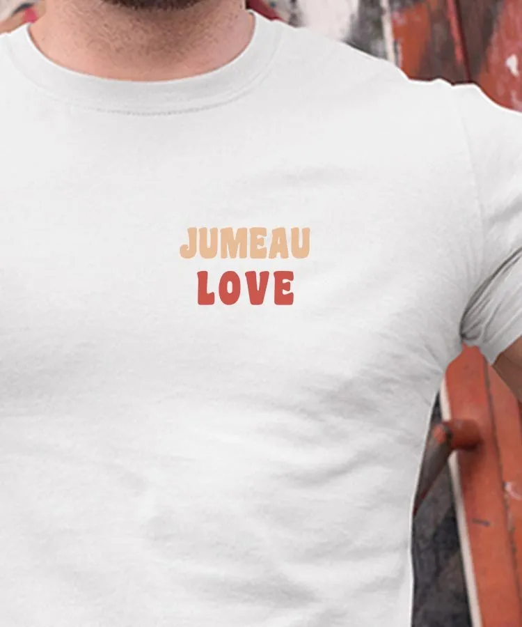 T-Shirt Jumeau love Pour homme