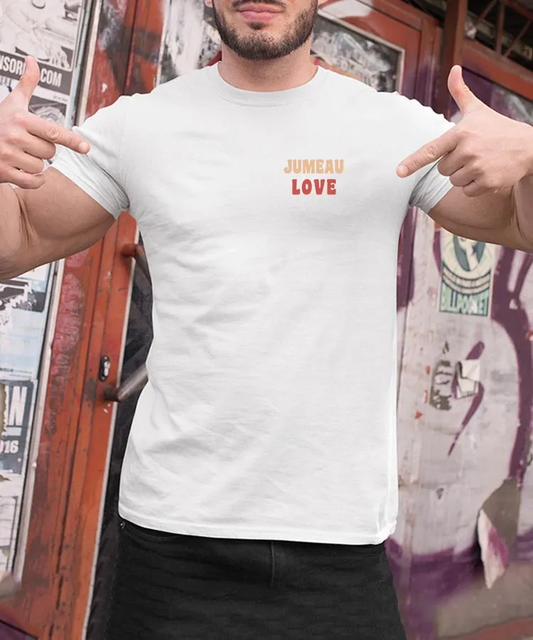 T-Shirt Jumeau love Pour homme