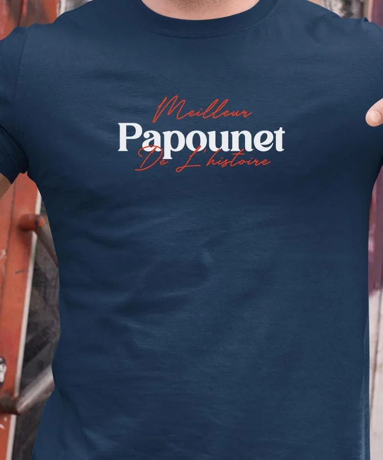 T-Shirt Meilleur Papounet de l'histoire Pour homme