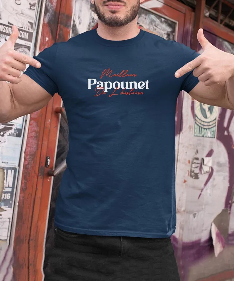 T-Shirt Meilleur Papounet de l'histoire Pour homme