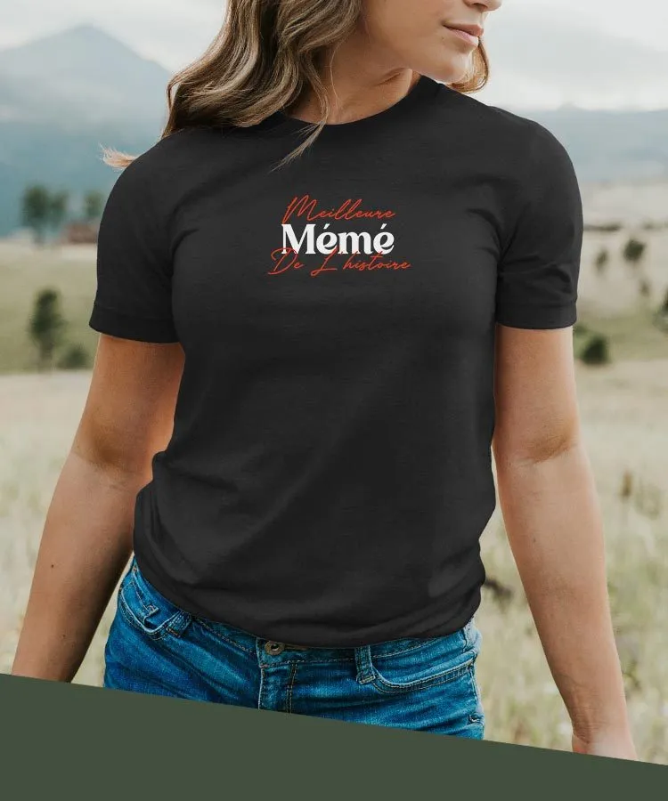 T-Shirt Meilleure Mémé de l'histoire Pour femme