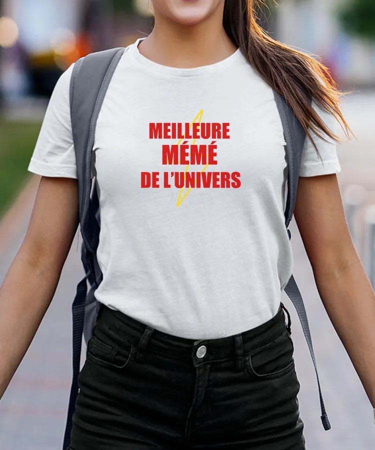 T-Shirt Meilleure Mémé de l'univers Pour femme