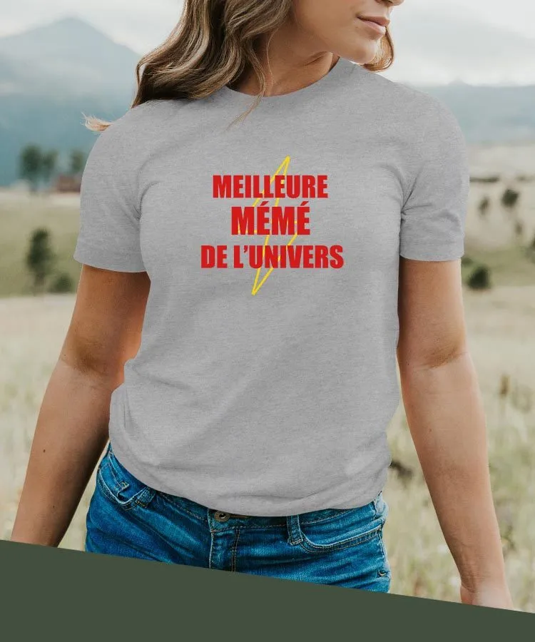 T-Shirt Meilleure Mémé de l'univers Pour femme