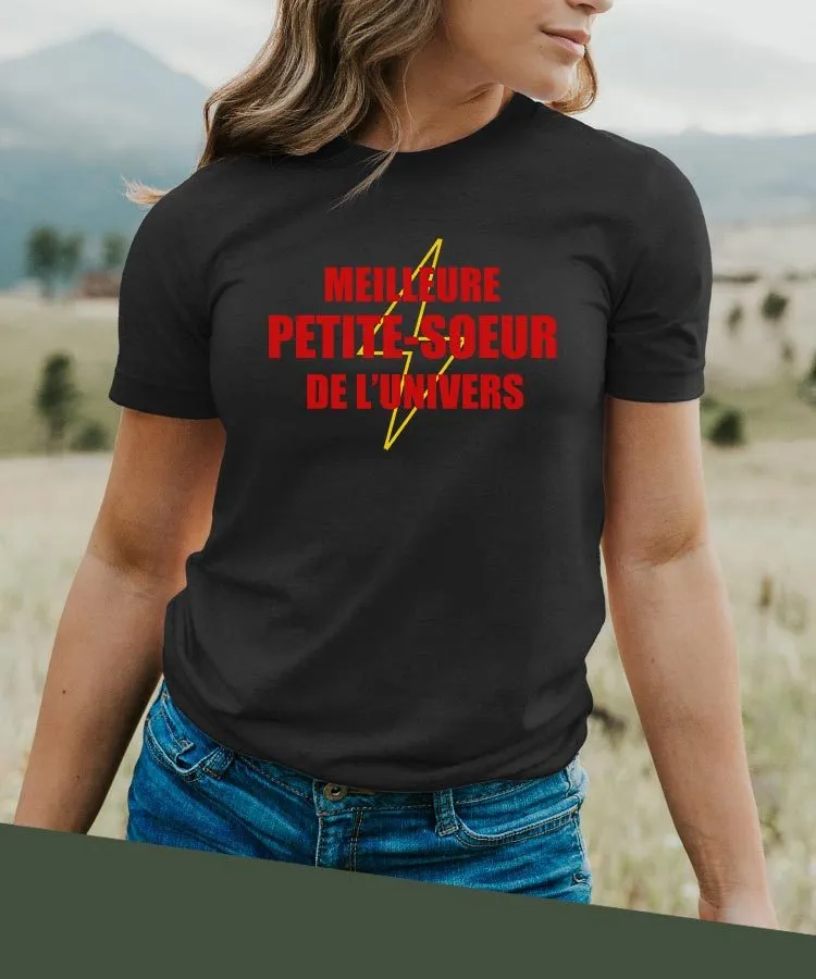 T-Shirt Meilleure Petite-Soeur de l'univers Pour femme