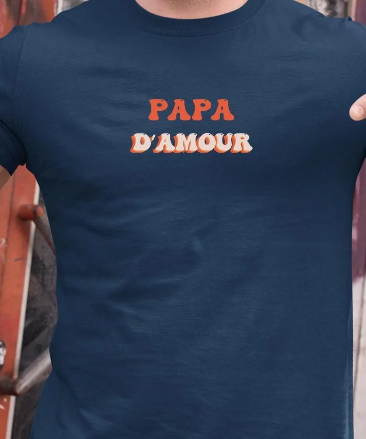 T-Shirt Papa d'amour Pour homme