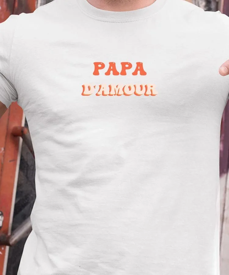 T-Shirt Papa d'amour Pour homme