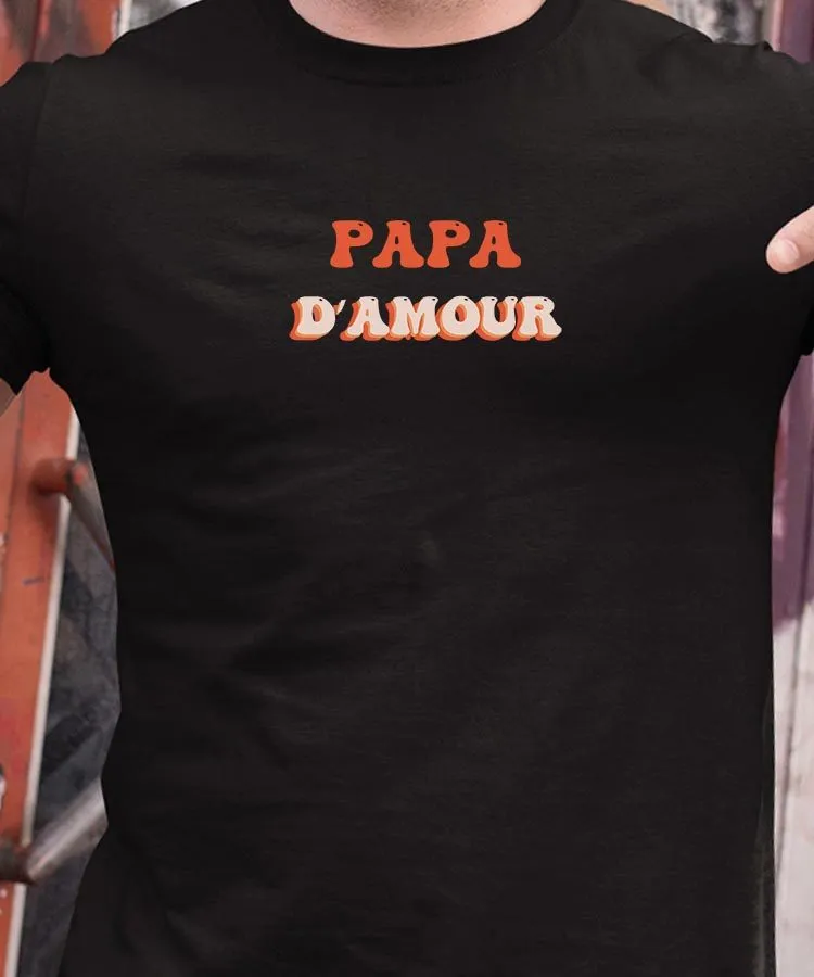 T-Shirt Papa d'amour Pour homme