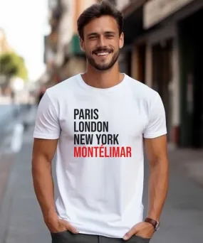 T-Shirt Paris London New York Montélimar