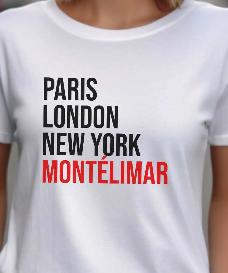 T-Shirt Paris London New York Montélimar