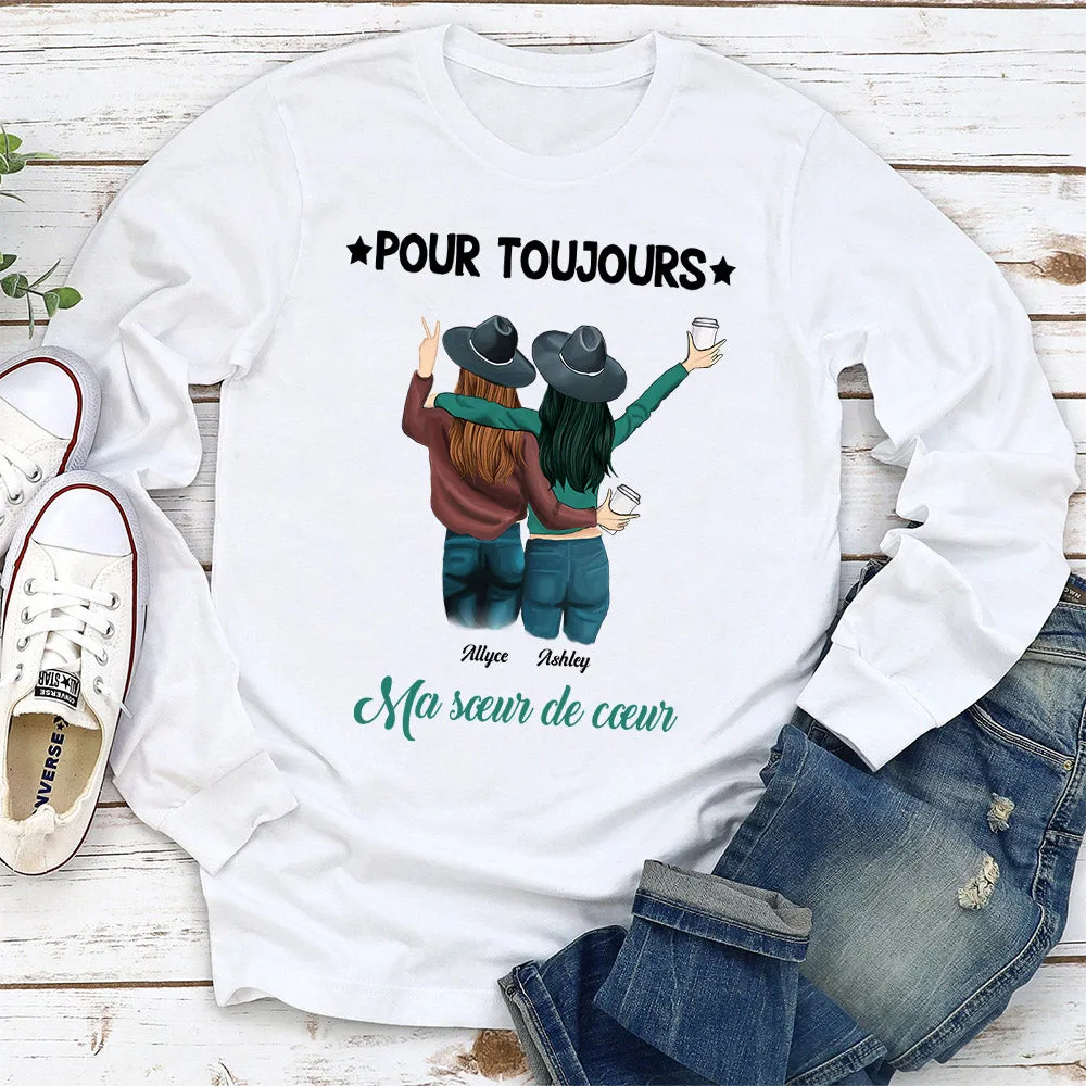 T-Shirt Personnalisé Manches Longues - Sœur De Cœur