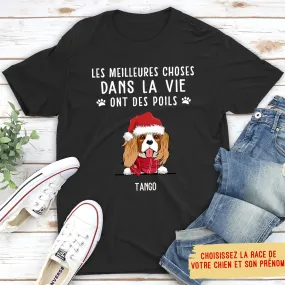 T-shirt Unisex Personnalisé - Les Meilleures Choses Sont À Poils