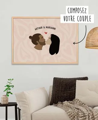 Tablier à poche Baiser personnalisé
