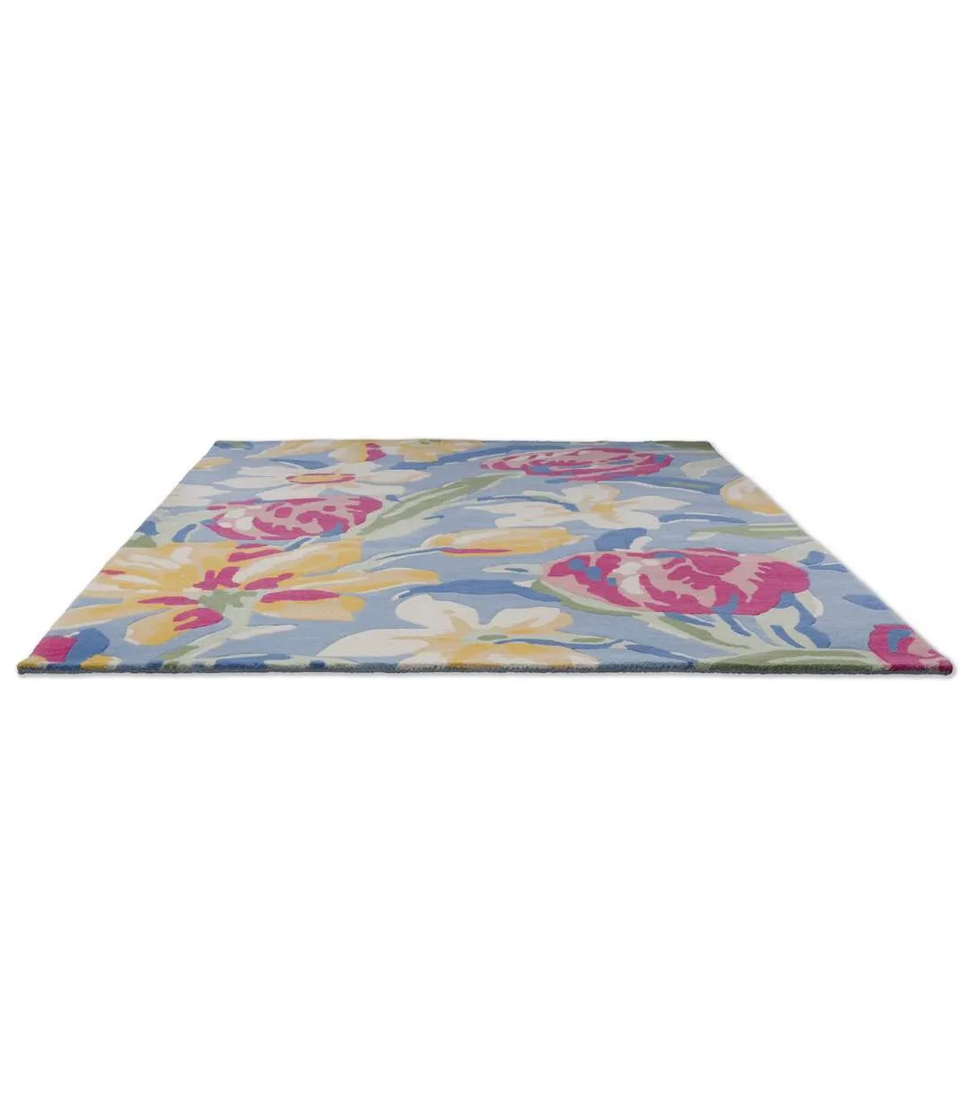 Tapis salon TULIPS tufté main en laine