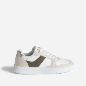 Tennis blanche, beige et kaki - Baskets / Tennis Femme | ERAM