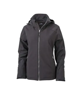 Veste softshell doublée - JN1053 - noir - Femme - Sports d'hiver - Ski